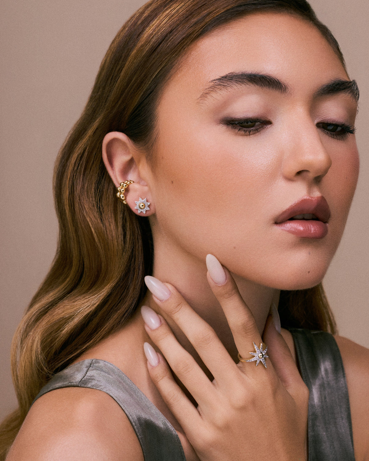 Sunburst Stud Earrings