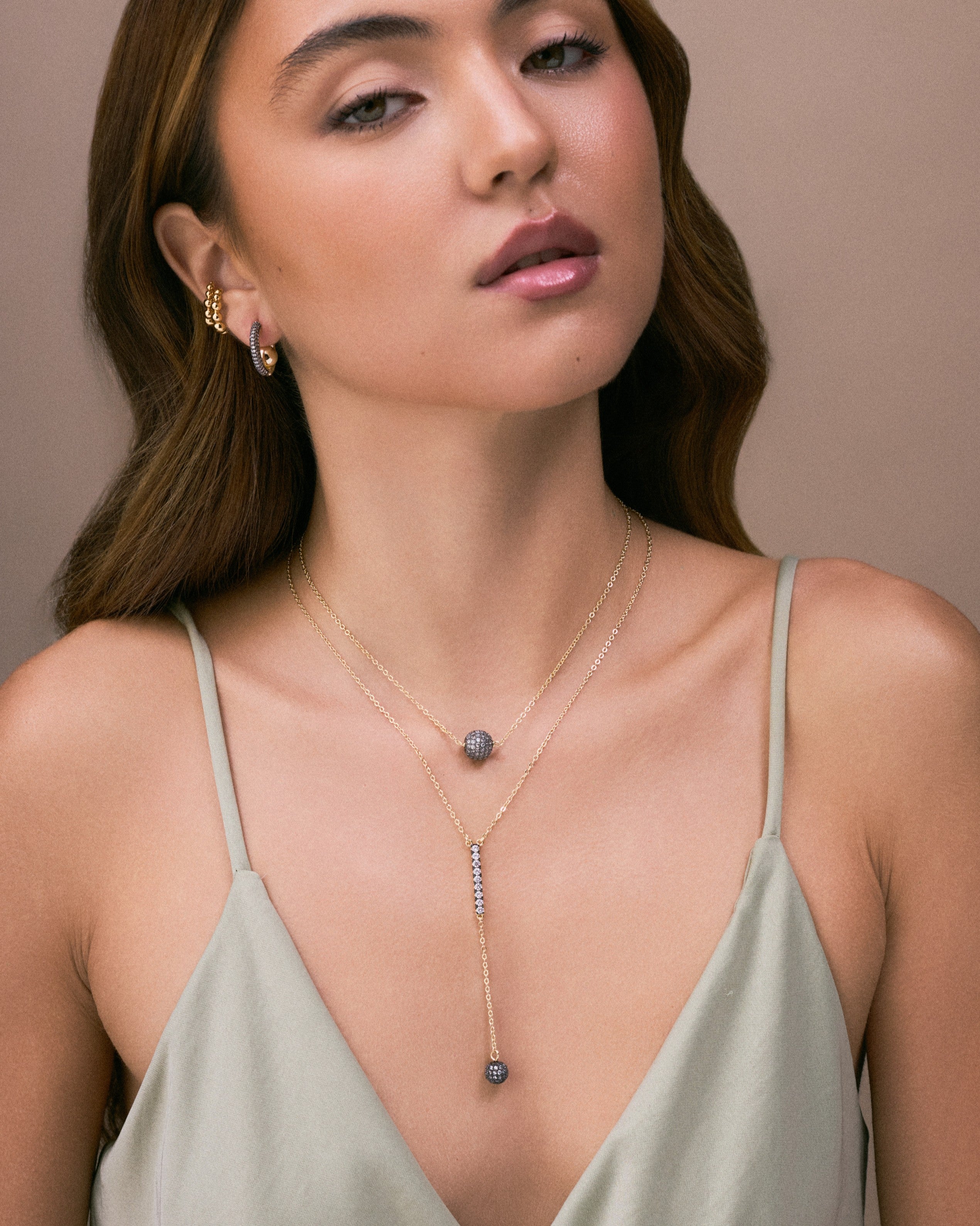 Pave Orb Necklace