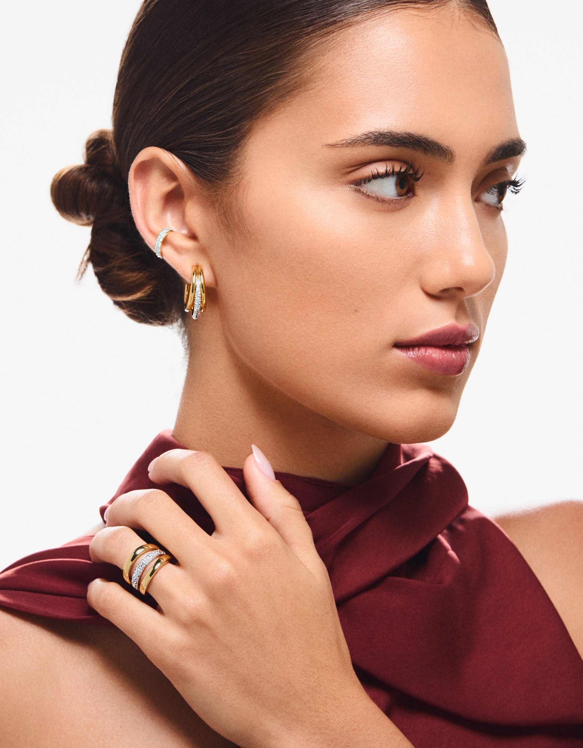 Fabiola Hoop Earring - Josefina Jewels