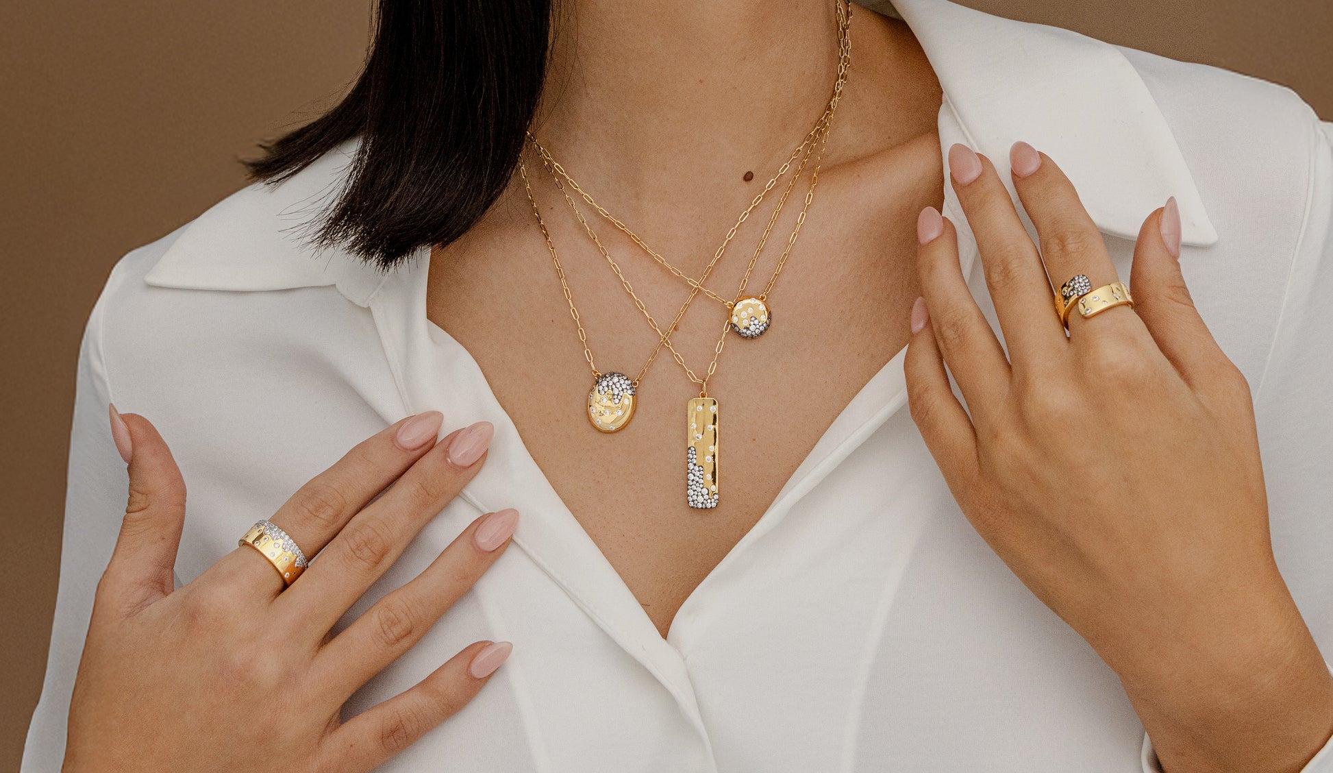 Scattered Pave Band Ring - Josefina Jewels