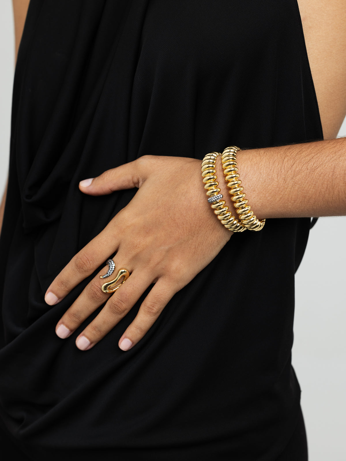 Spike Sparkle Cuff - Josefina Jewels
