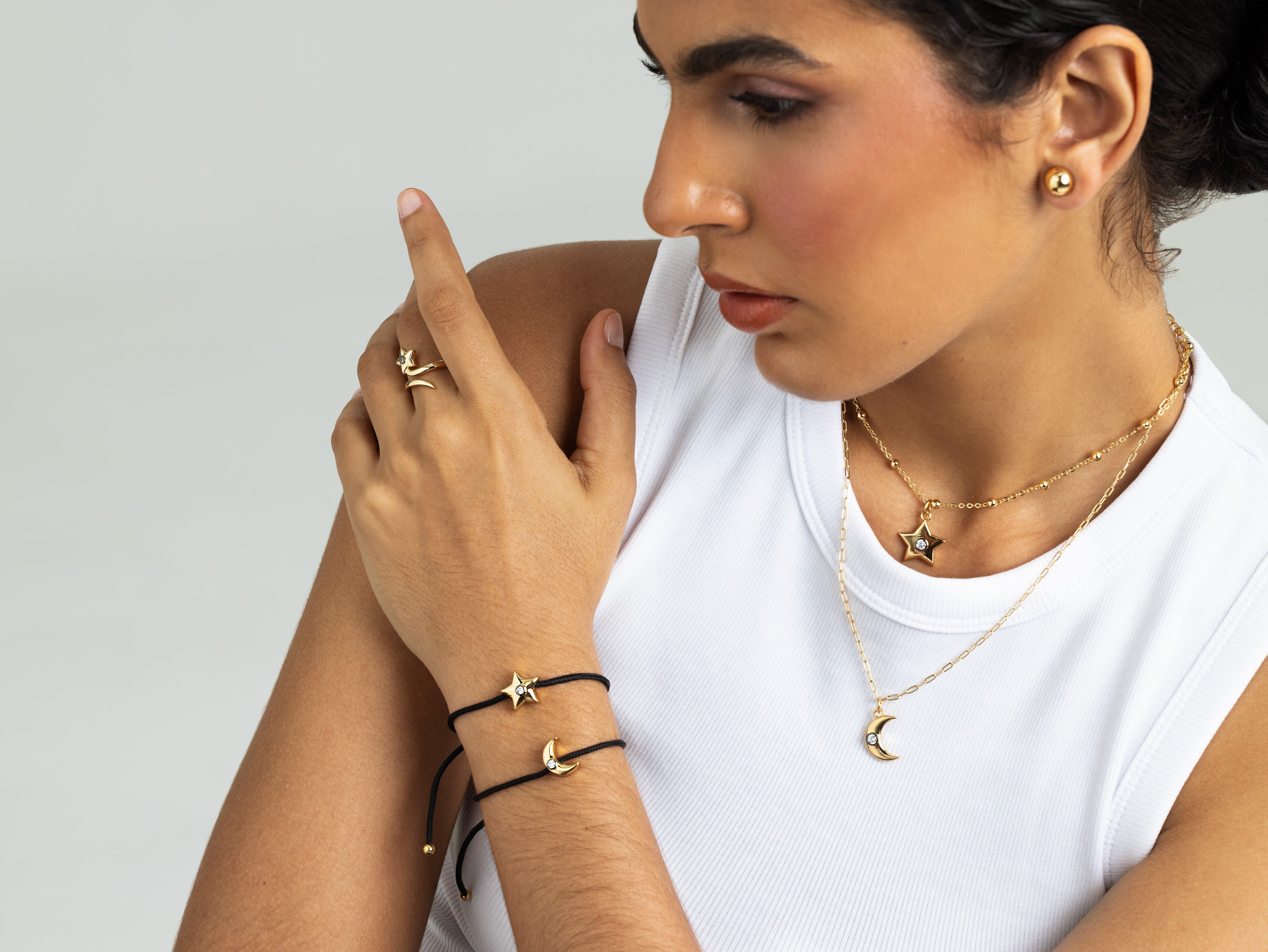 Dazzling Luna Adjustable Bracelet - Josefina Jewels