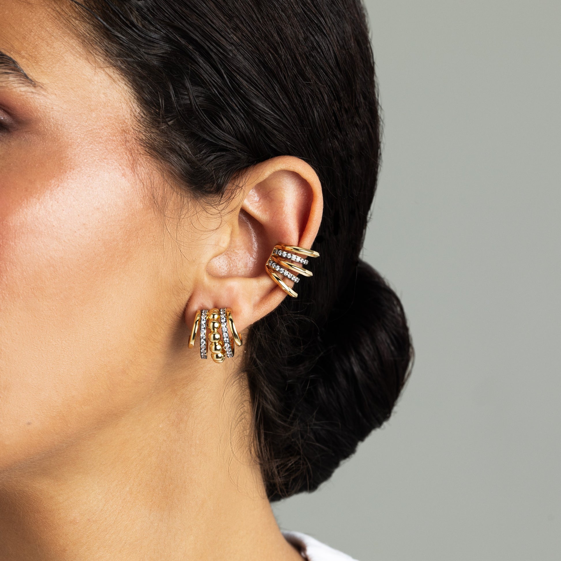 Talia Huggie Earrings - Josefina Jewels
