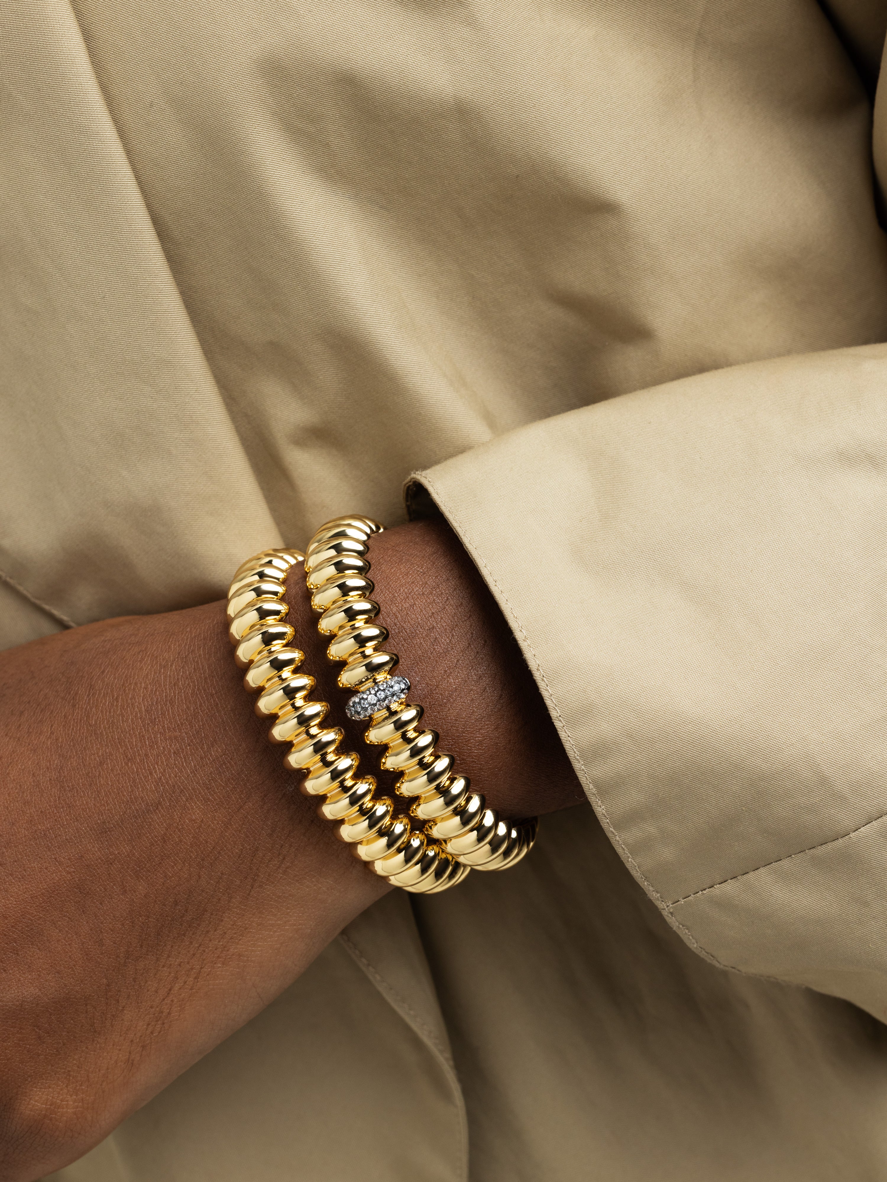 Spike Sparkle Cuff - Josefina Jewels