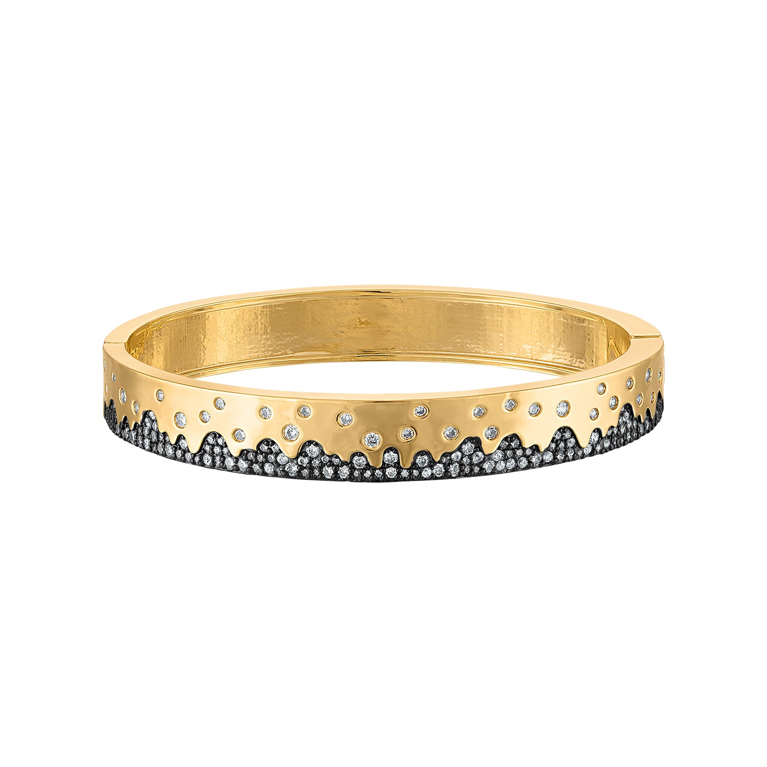 Scattered Pave Hinge Bracelet - Josefina Jewels