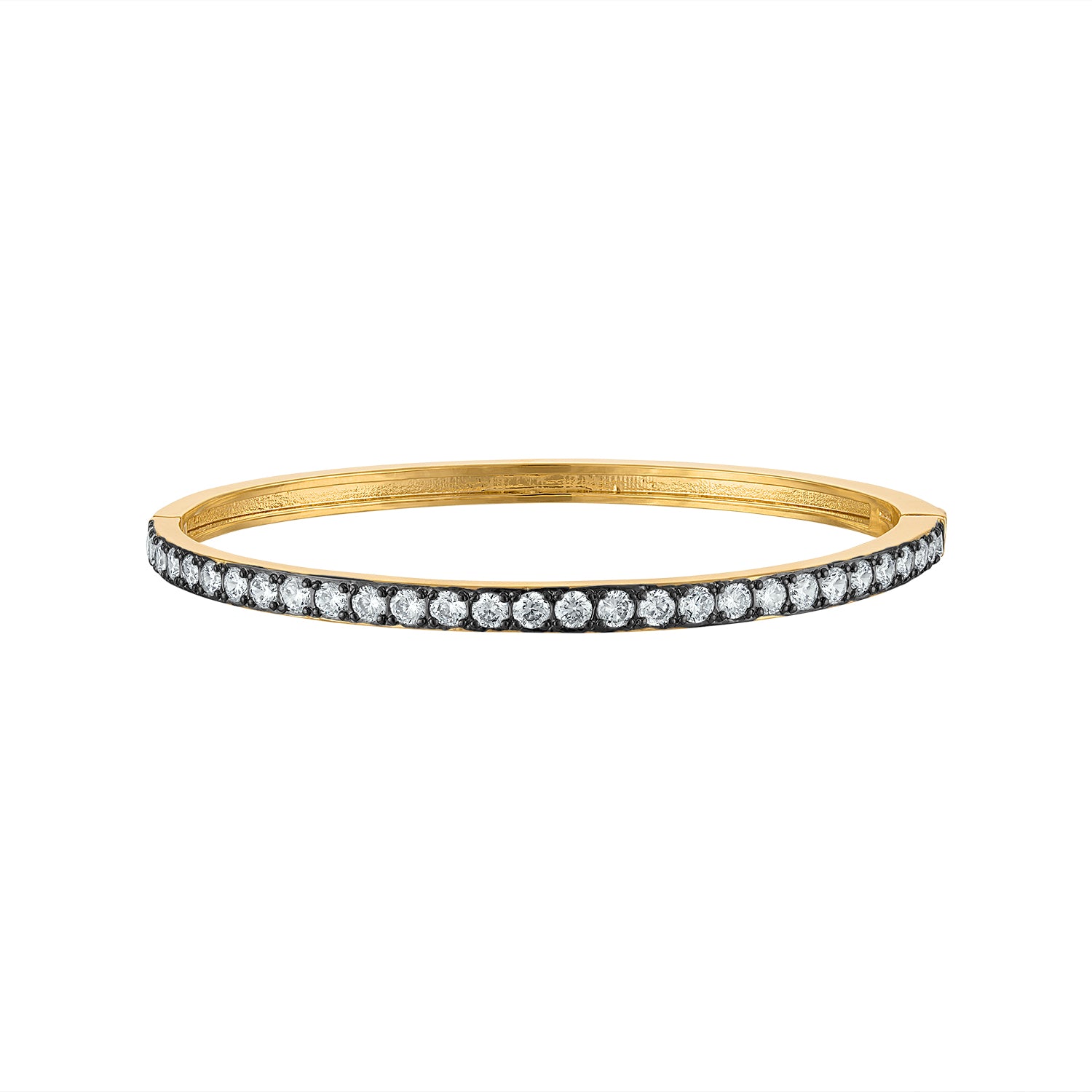 Pave Hinge Bangle - Josefina Jewels