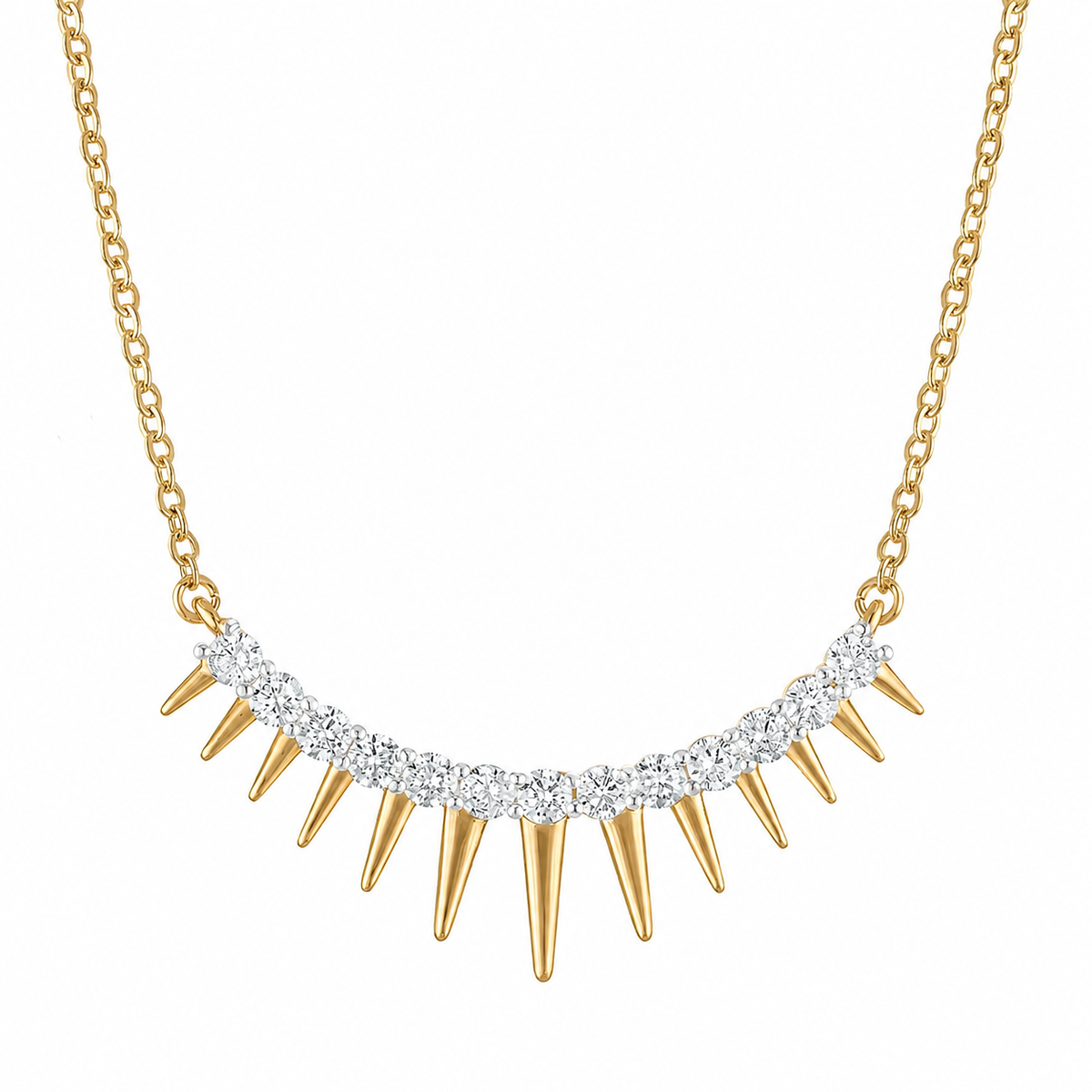 Spike Fringe Necklace
