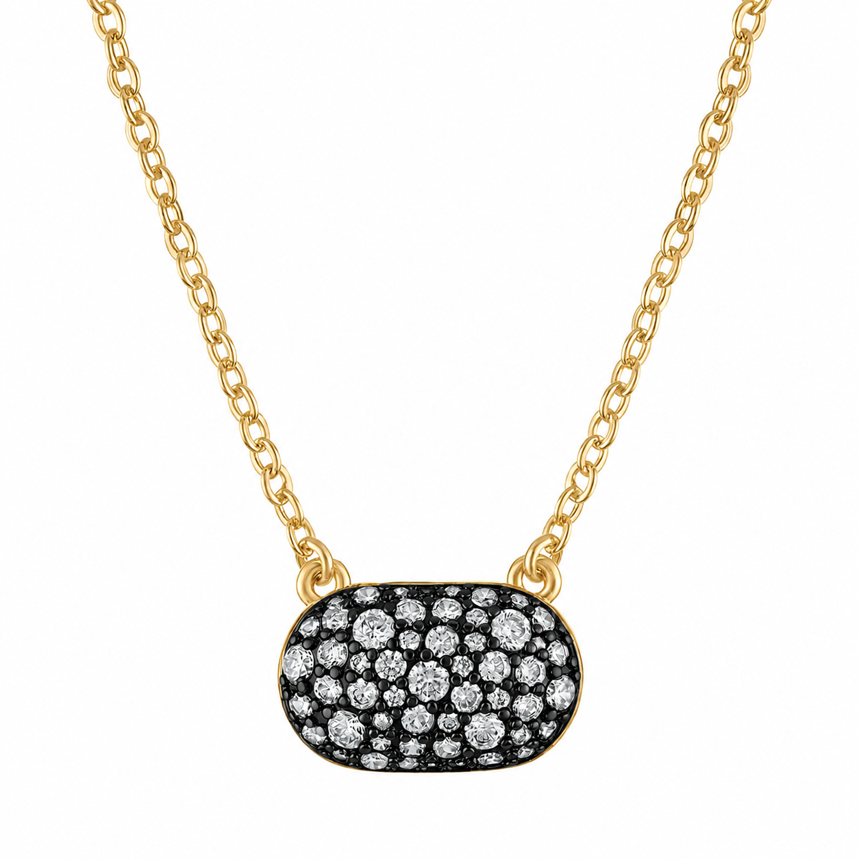 Pave Pillow Necklace