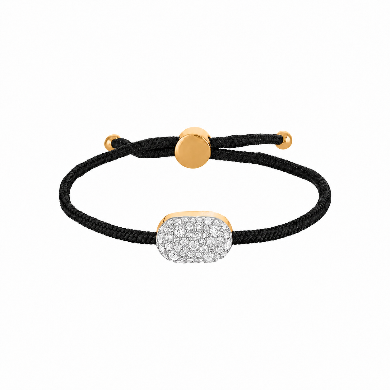 Pave Pillow Cord Bracelet