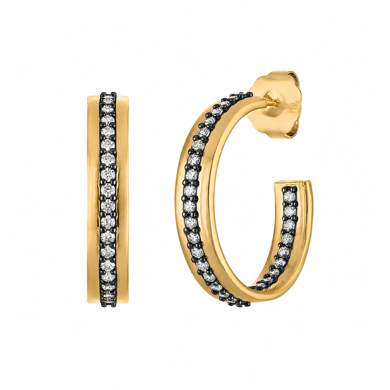 Luxe Pave Hoops