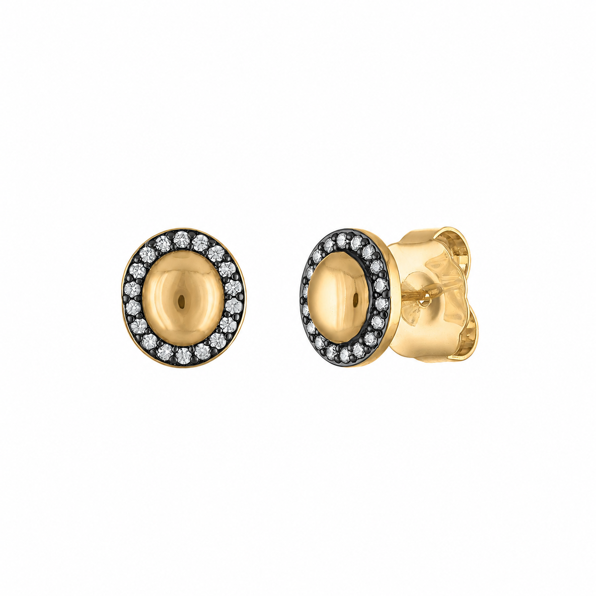 Golden Aura Stud Earrings