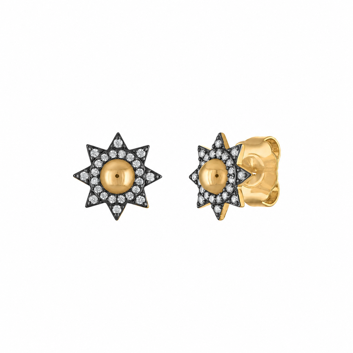 Sunburst Stud Earrings