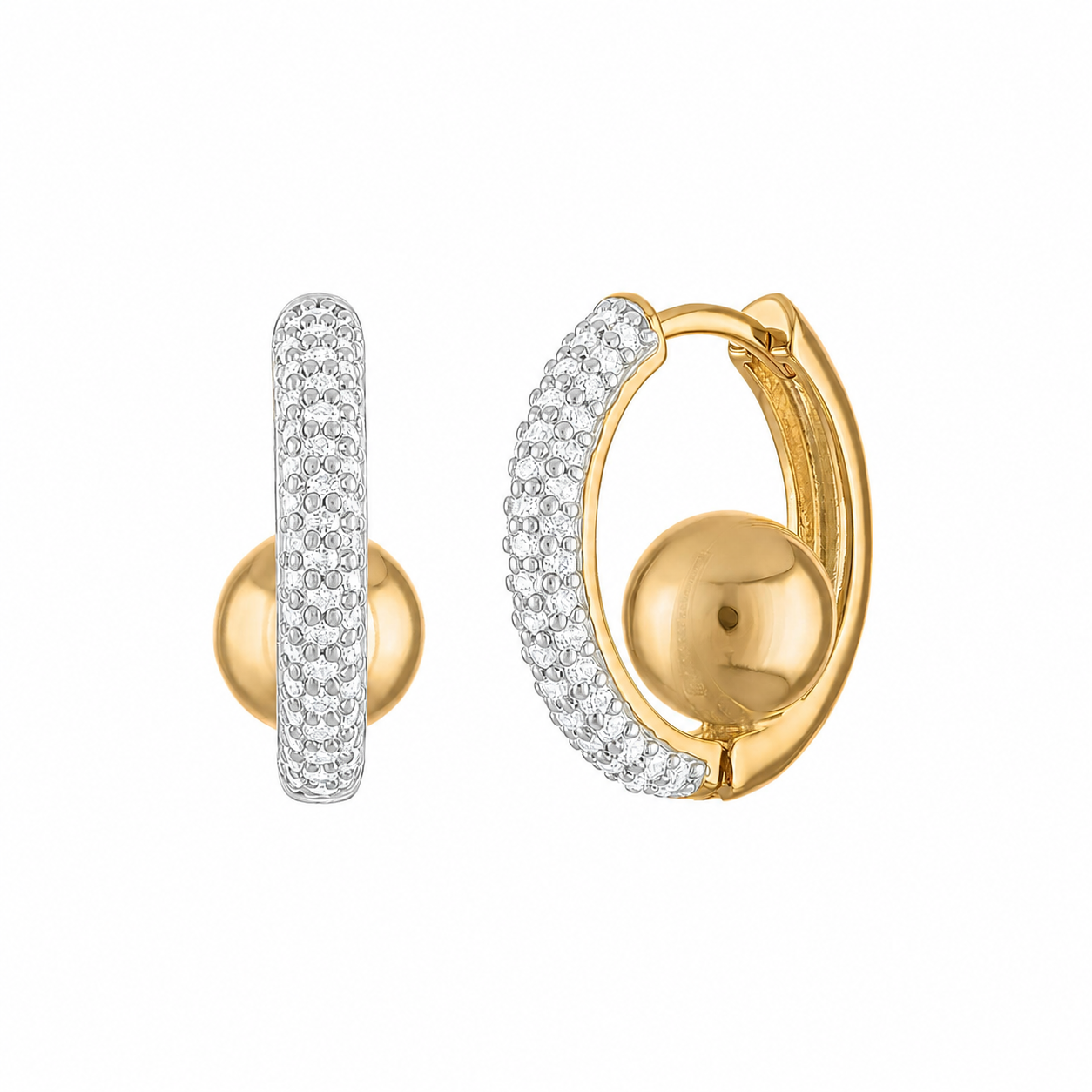Midnight Hoop Earrings