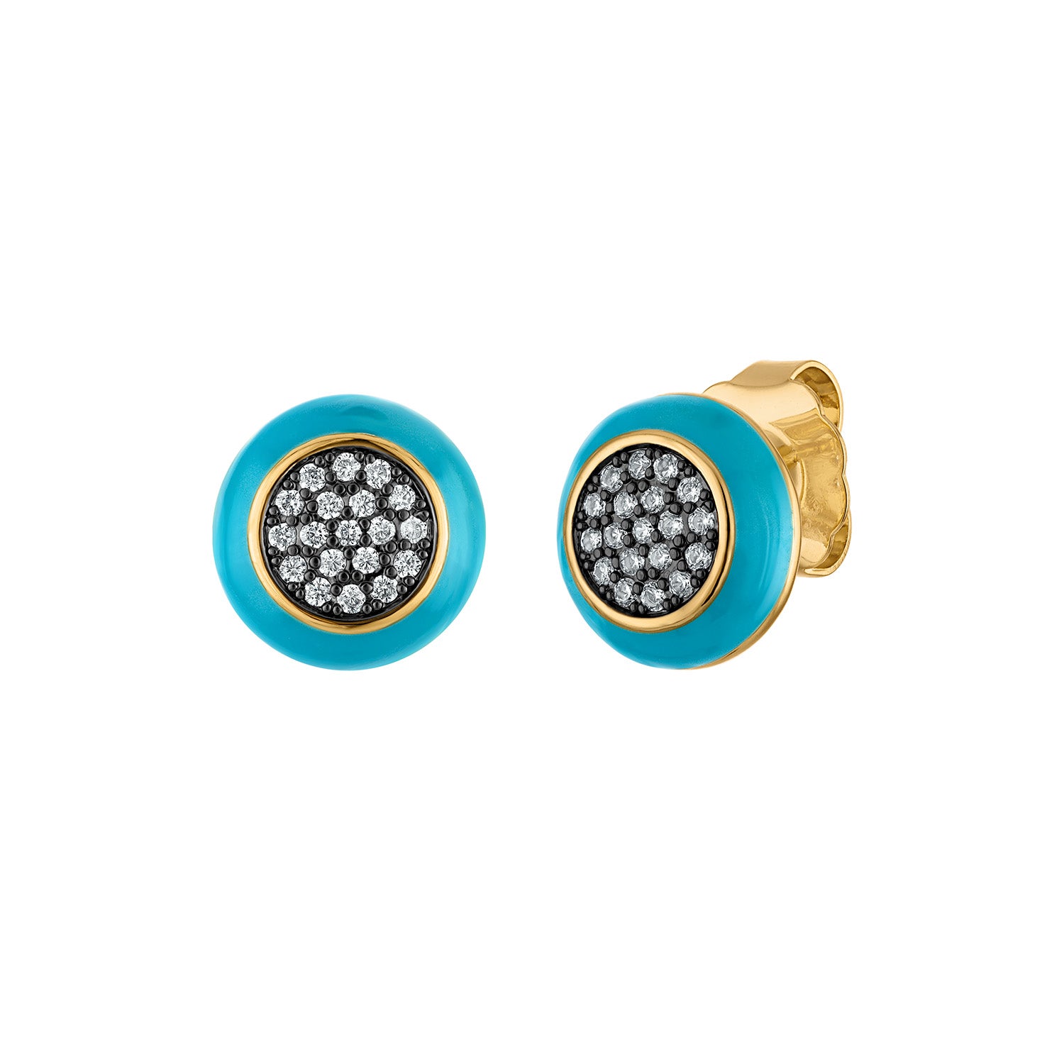 Beatriz Enamel Stud Earrings - Josefina Jewels