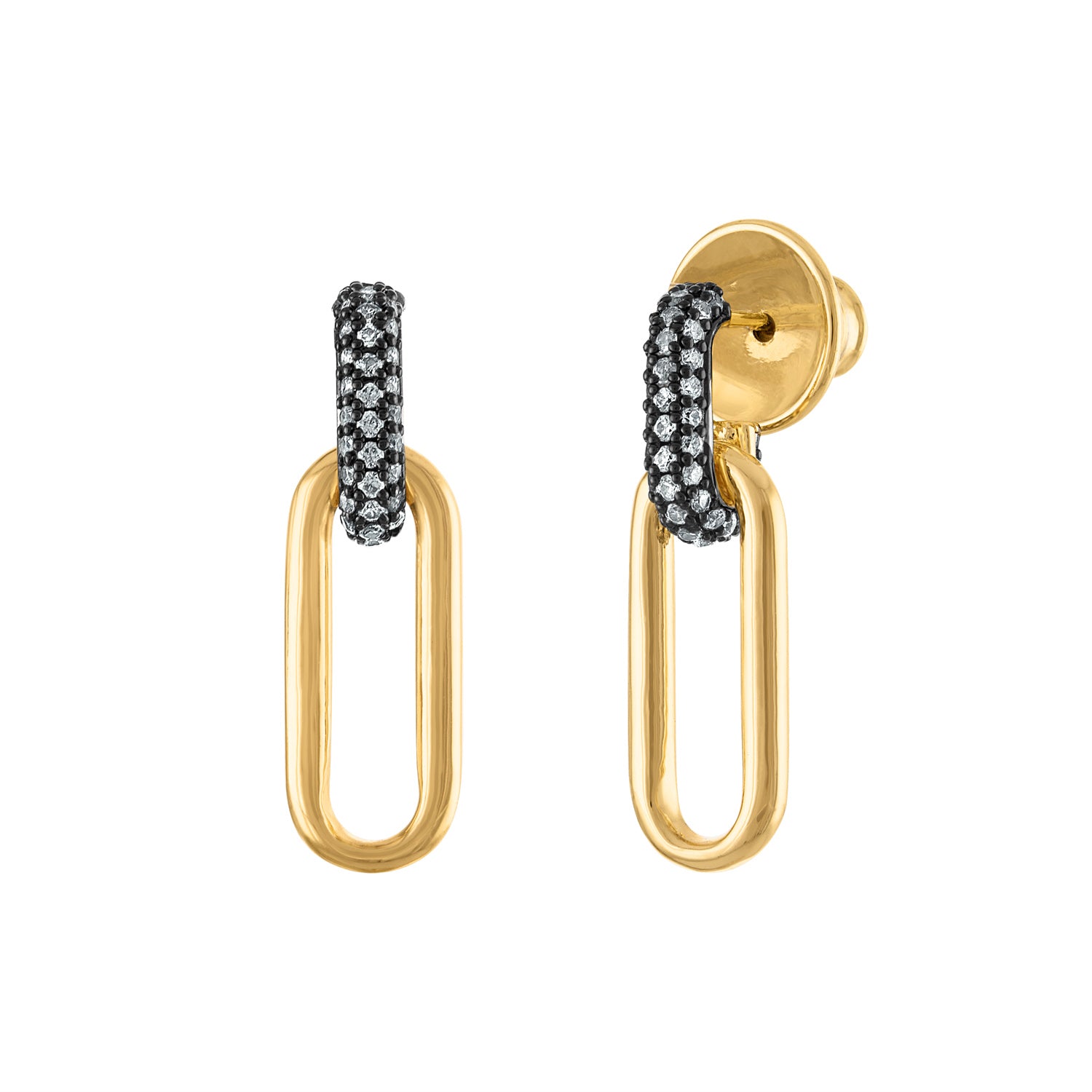 Golden Link Earring - Josefina Jewels