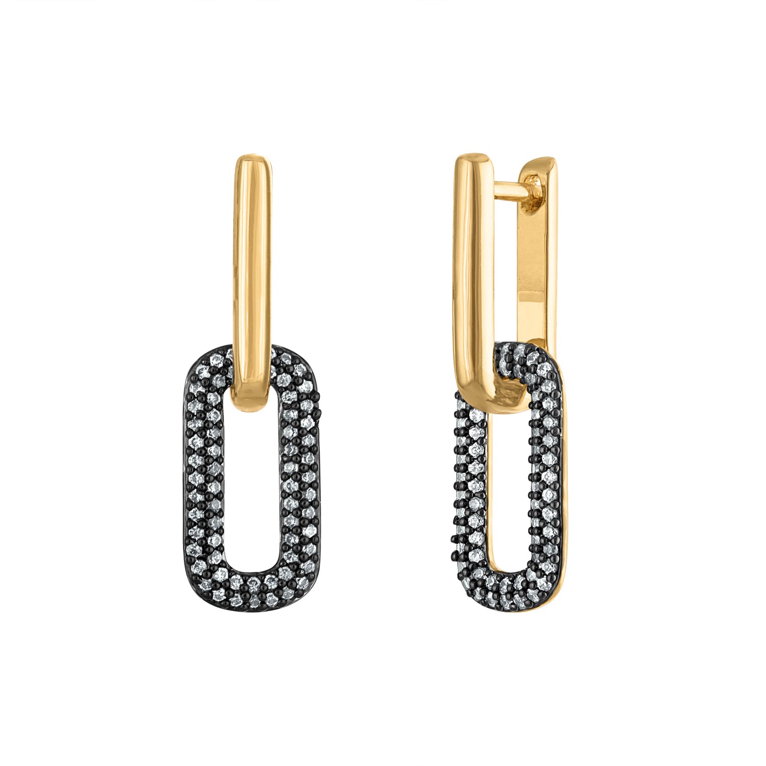 Pave Link Earring - Josefina Jewels