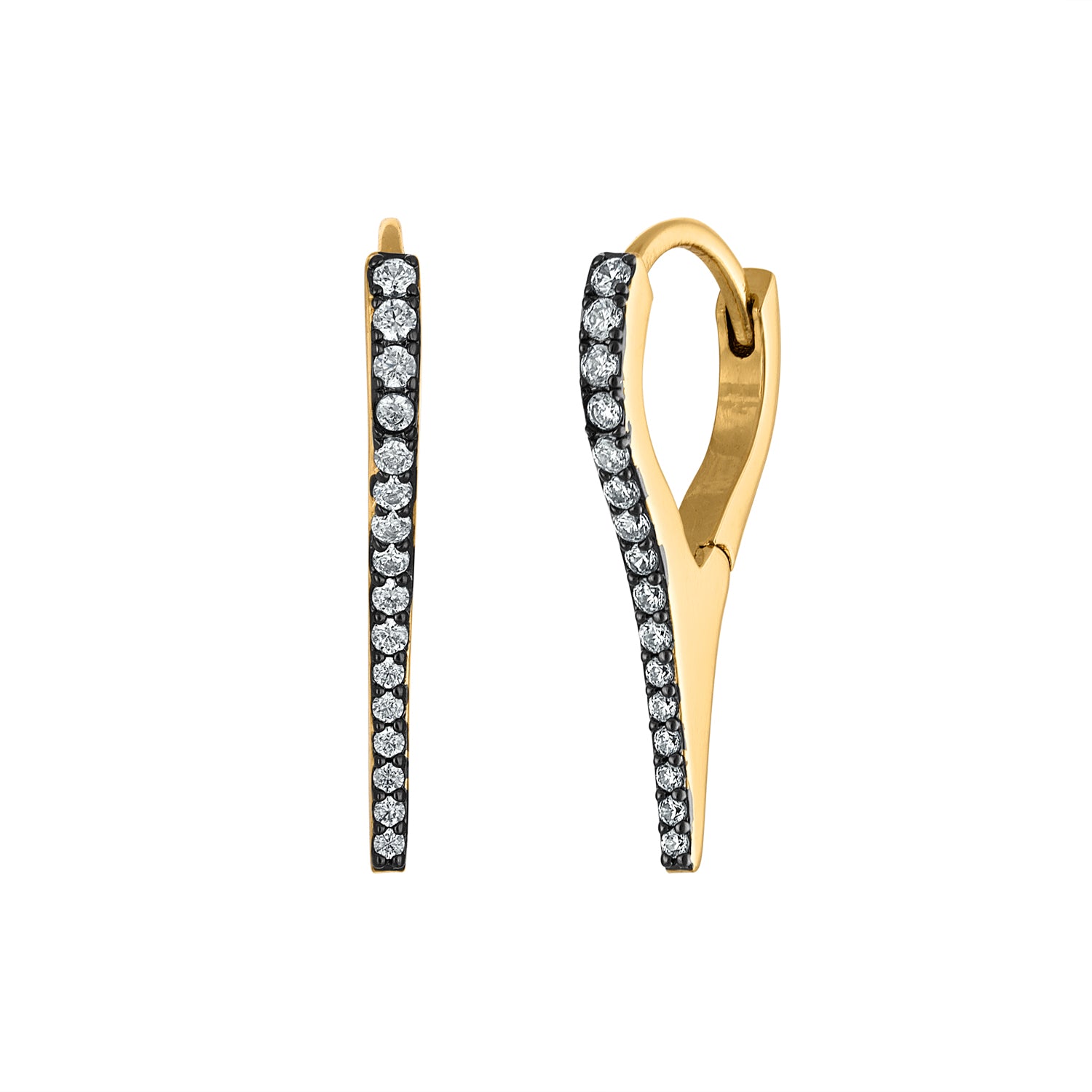 Seba Spike Hoop Earrings - Josefina Jewels