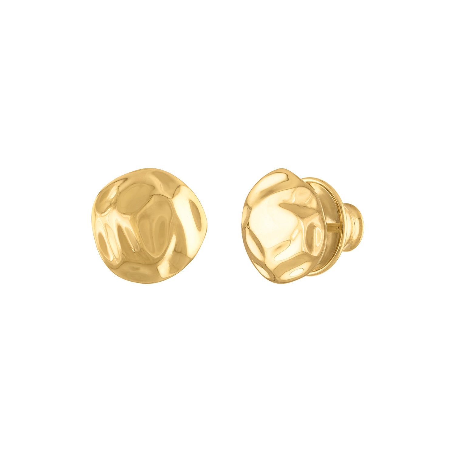 Hammered Stud Earrings - Josefina Jewels