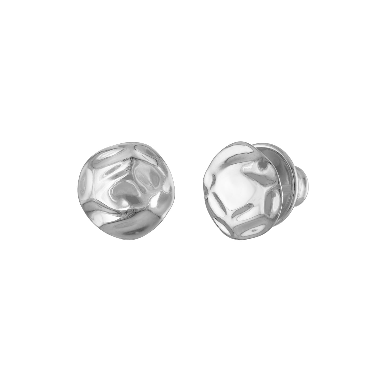 Hammered Stud Earrings - Josefina Jewels