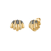 5 Rows Scattered Pave Earring - Josefina Jewels