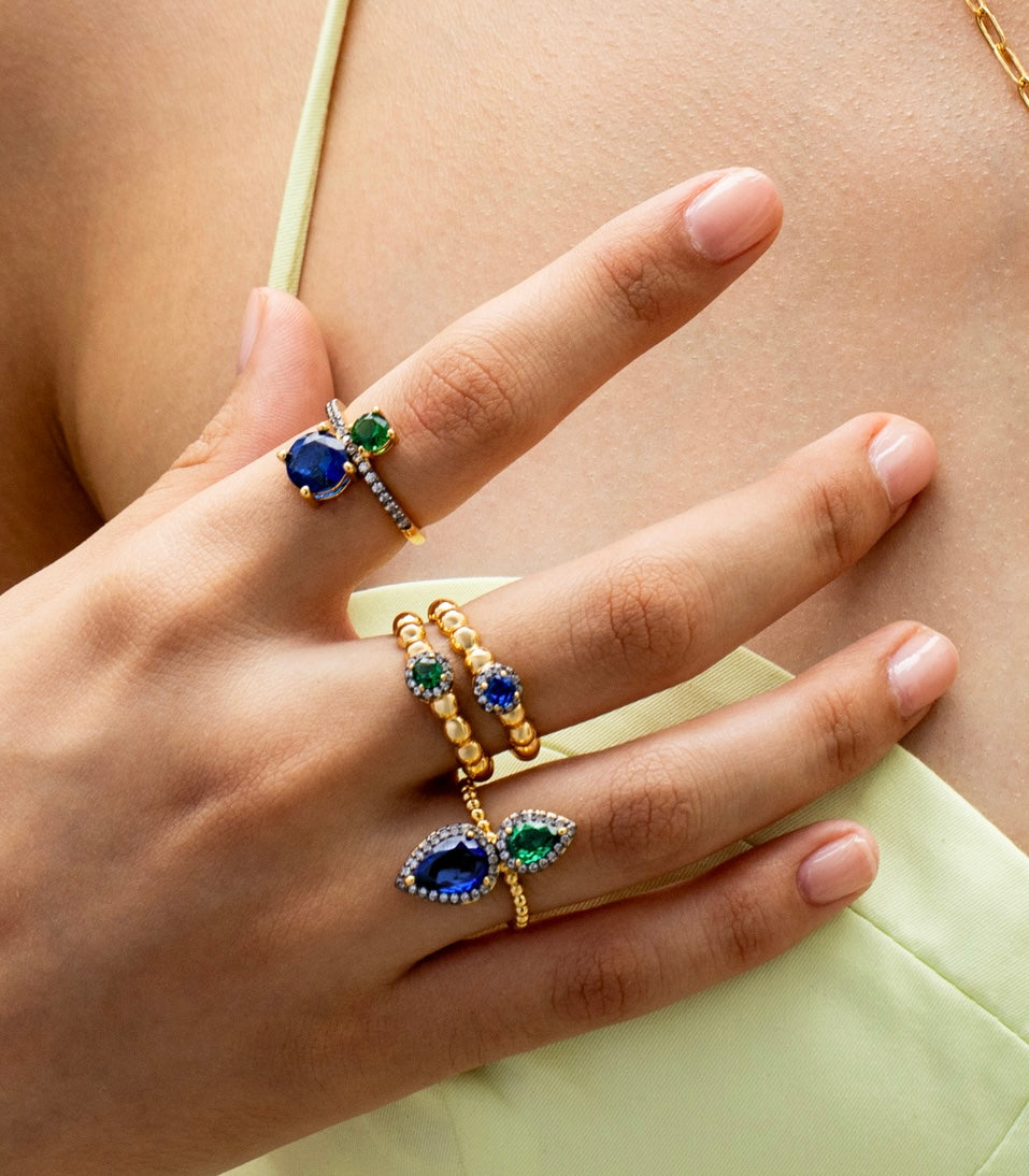 Emilia Colorful Ring - Josefina Jewels