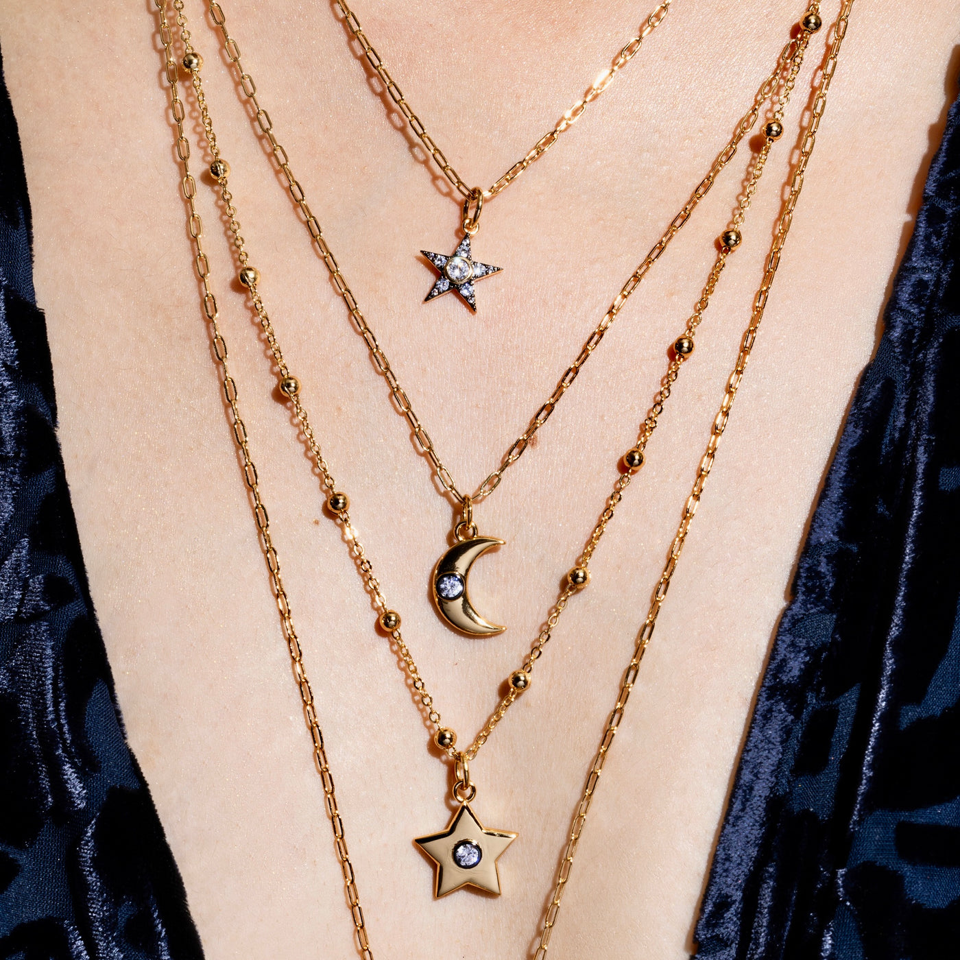 Starry Star Pendant Necklace