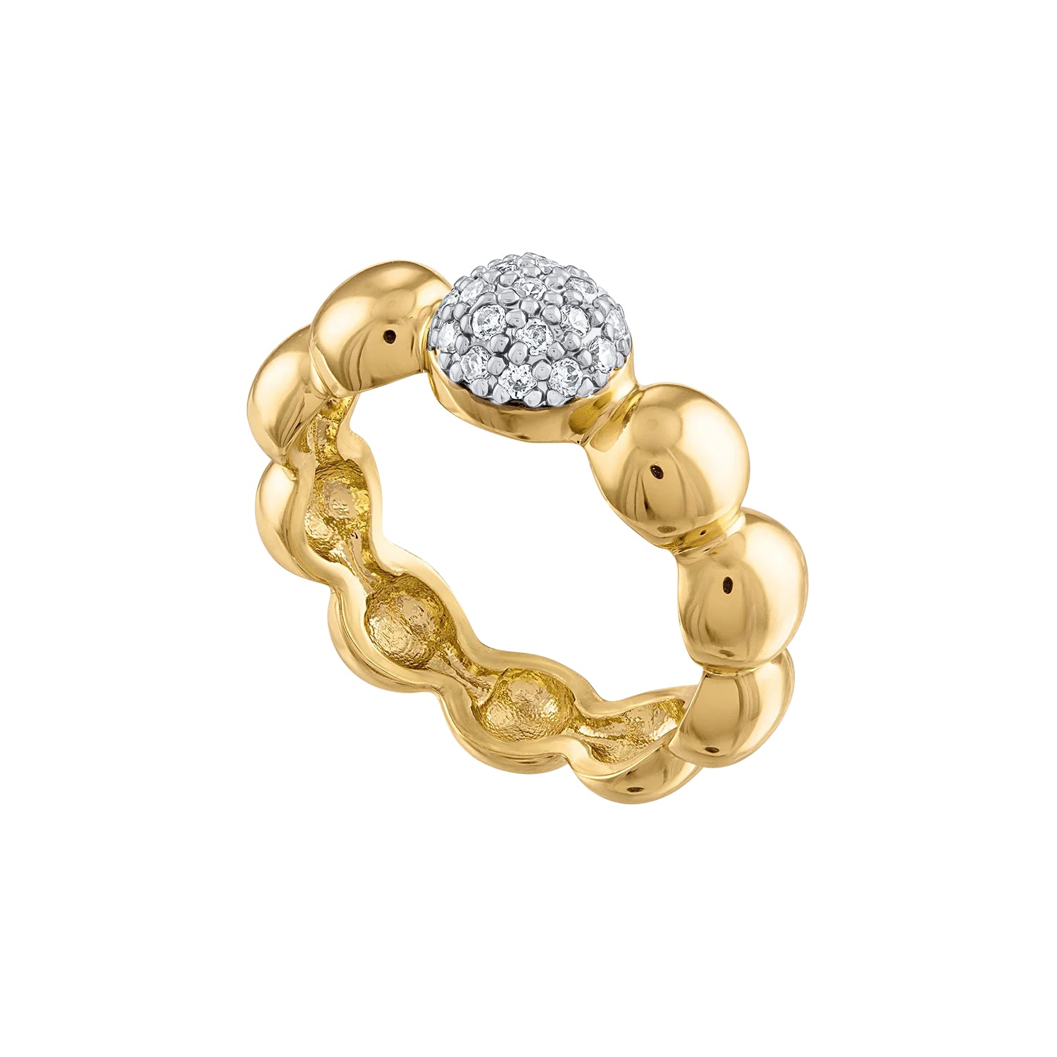 Emilia Pavé Ball Ring - Josefina Jewels