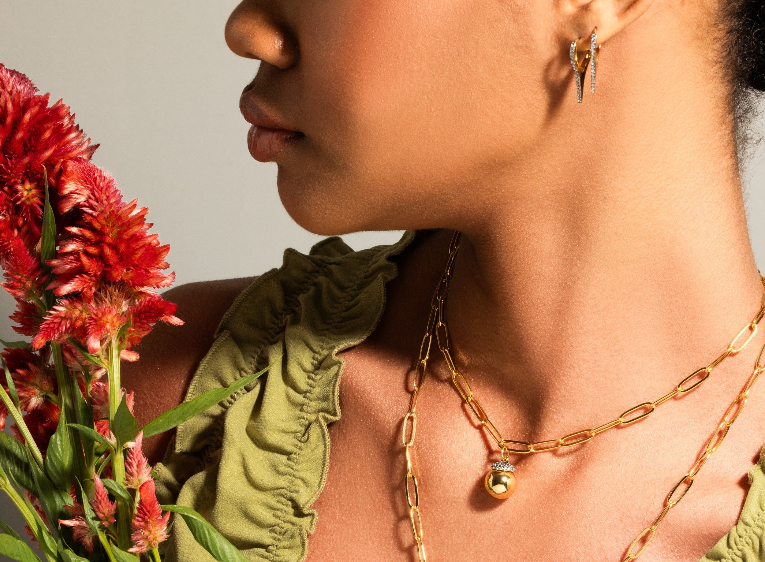 Seba Spike Hoop Earrings - Josefina Jewels