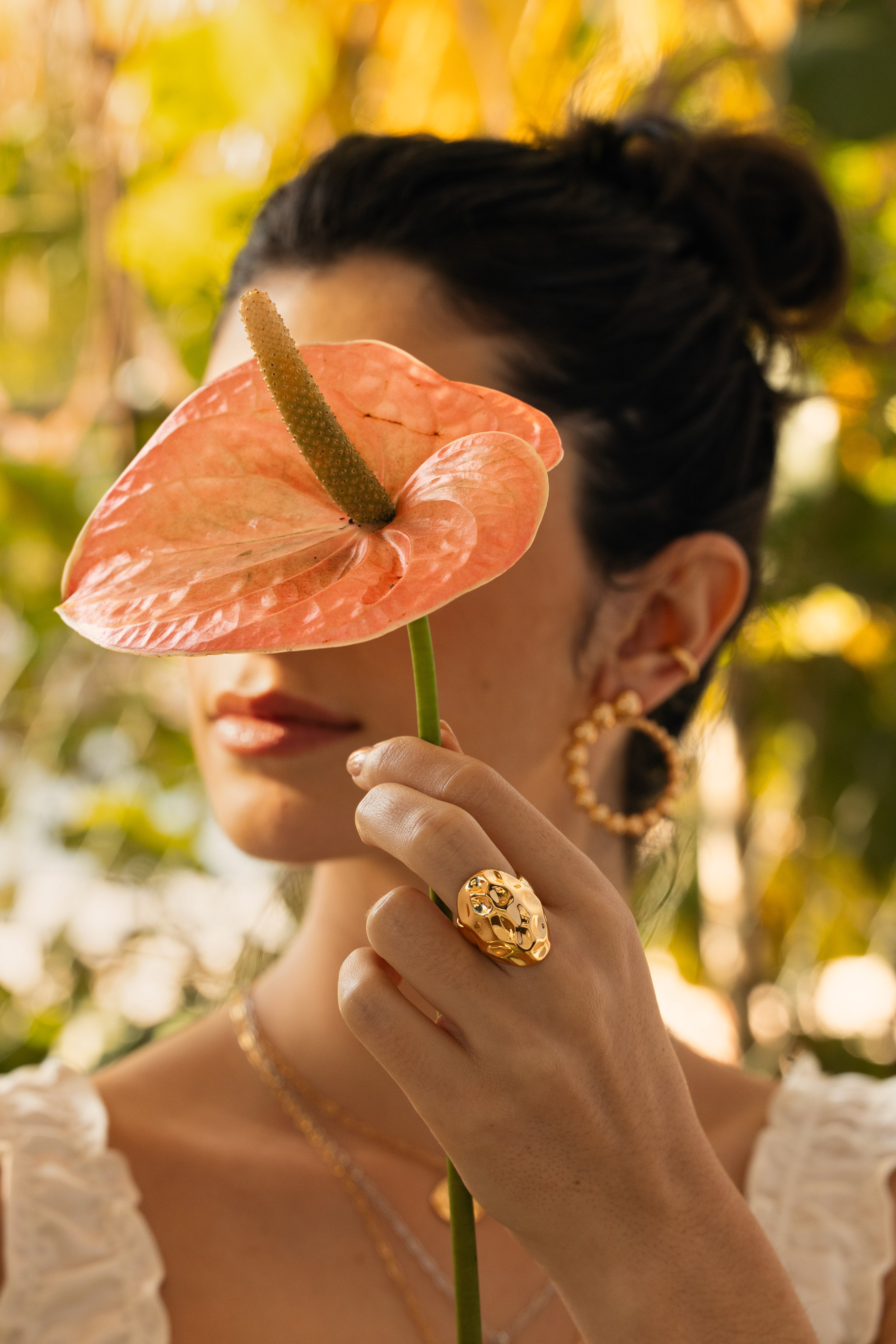 Dome Hammered Ring - Josefina Jewels
