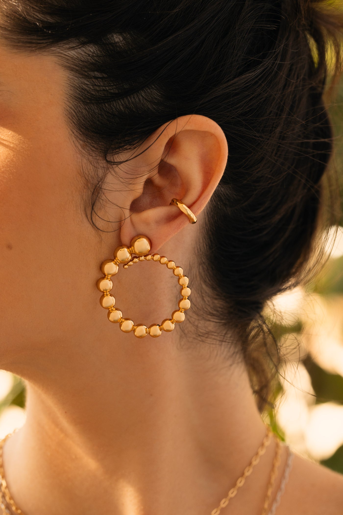 Olivia Serpent Hoop Earrings - Josefina Jewels