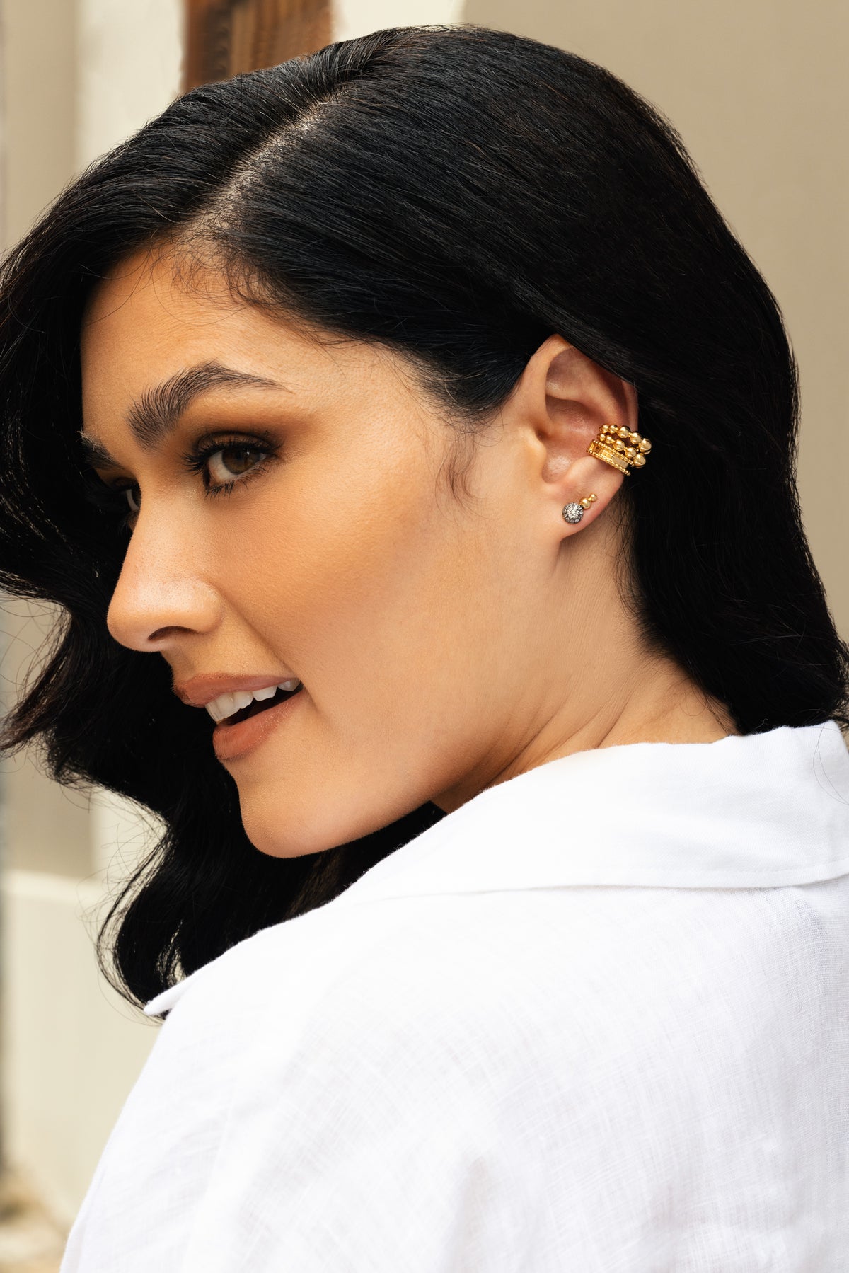Golden EarCuff - Josefina Jewels