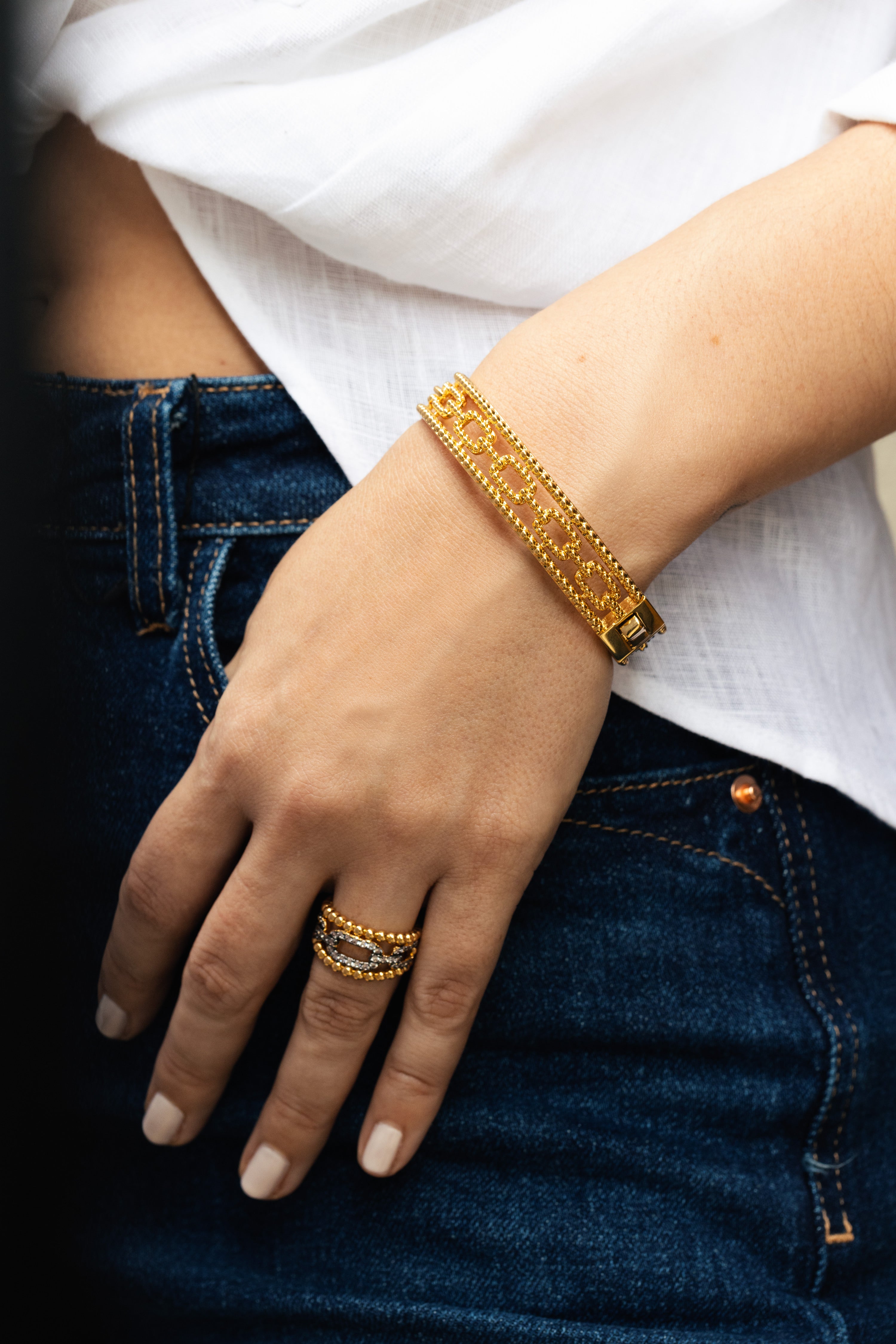 Link Sparkly Bracelet - Josefina Jewels