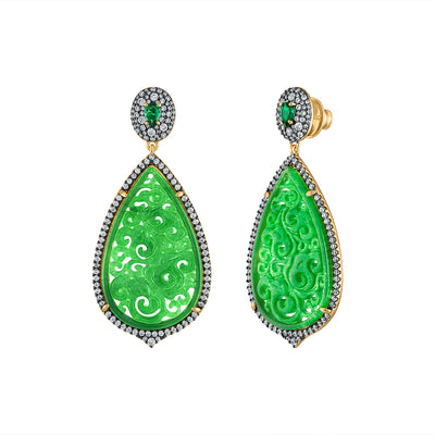 Eva Jade Earrings - Josefina Jewels