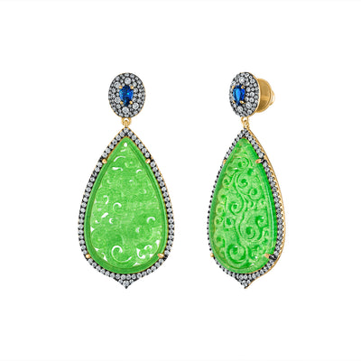 Eva Jade Earrings - Josefina Jewels