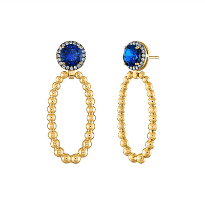 Diana Doorknocker Round Cut Earrings - Josefina Jewels