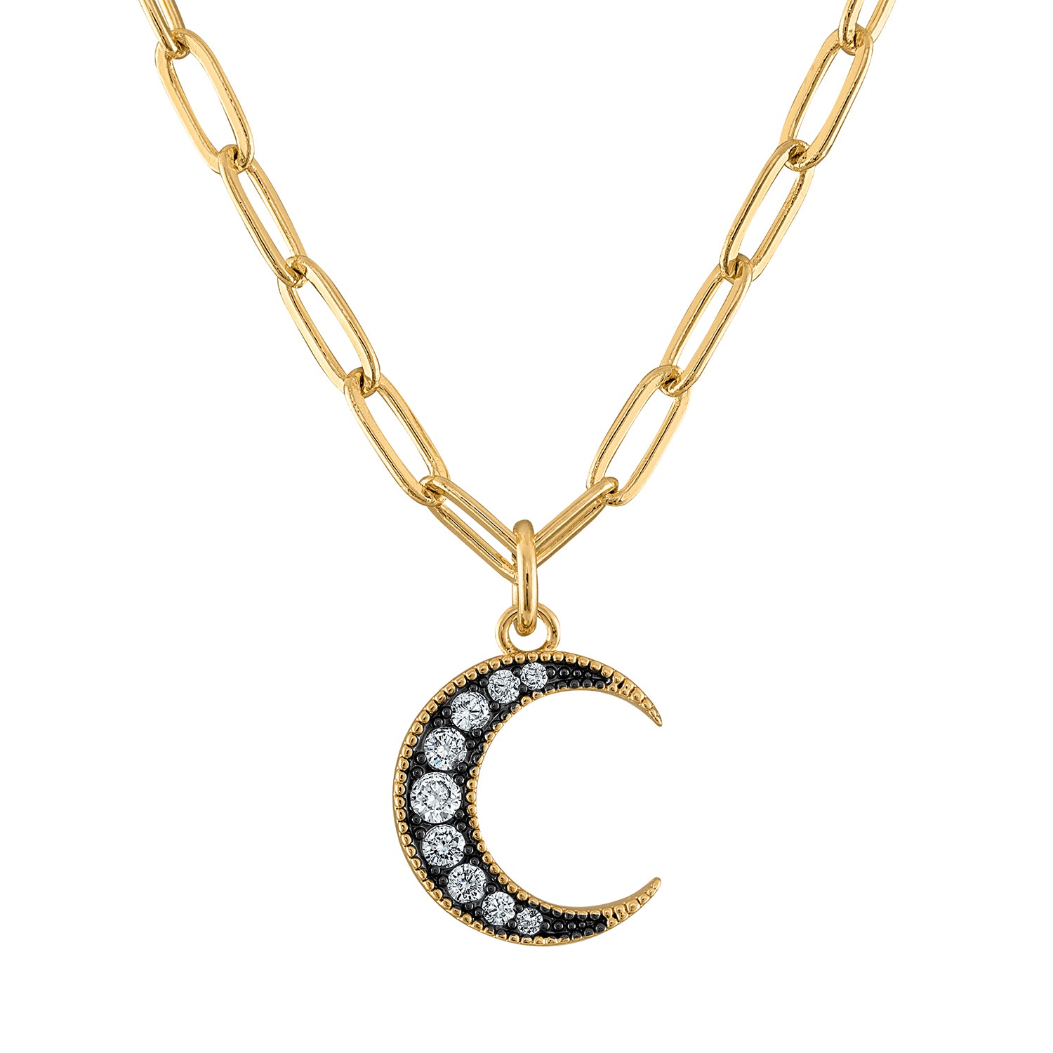 To the Moon Pendant Necklace - Josefina Jewels
