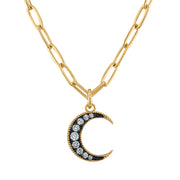 To the Moon Pendant Necklace - Josefina Jewels