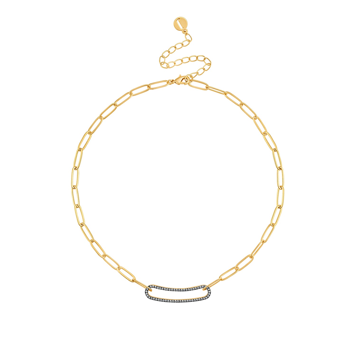 Golden Link Short Necklace - Josefina Jewels