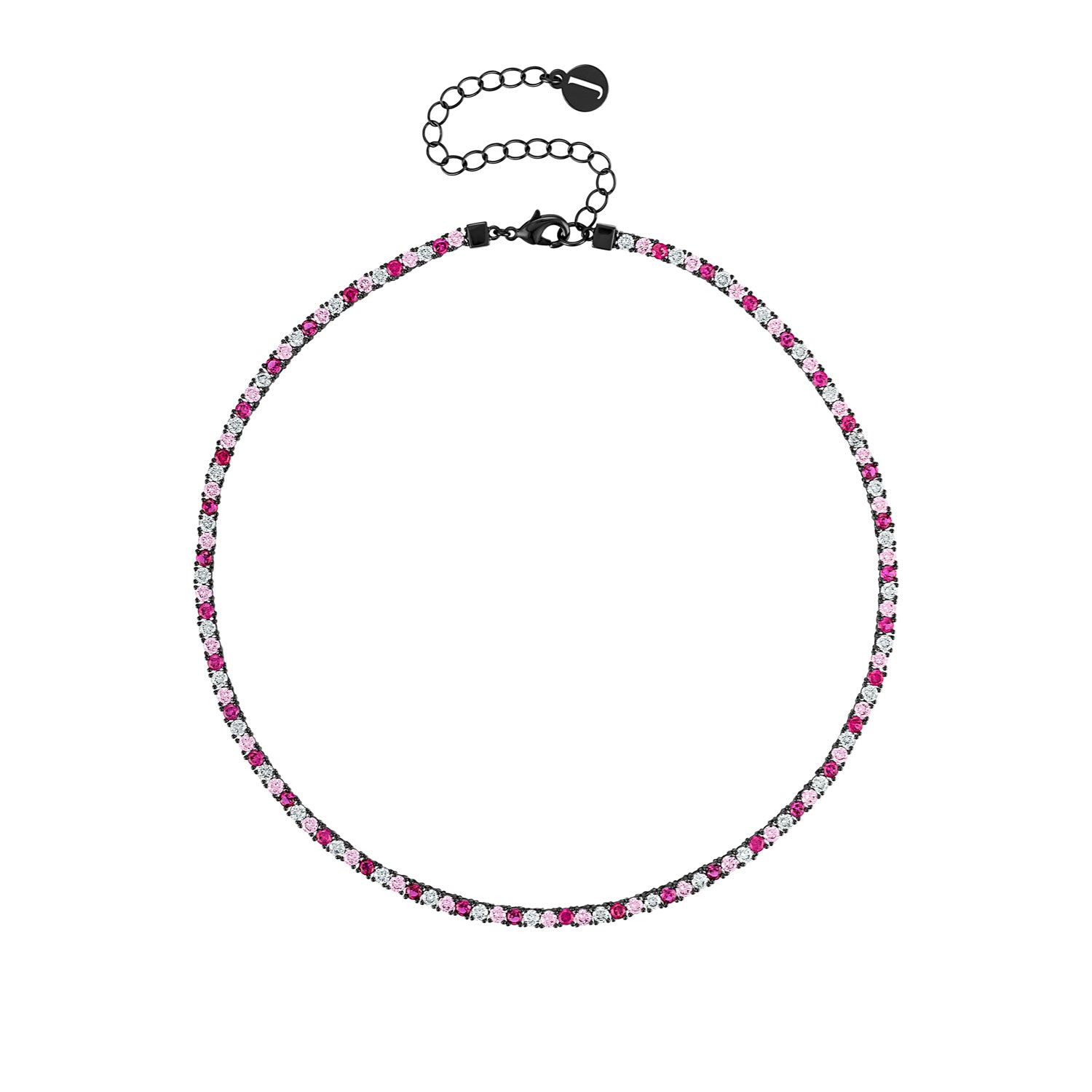 Colorful Tennis Necklace - Josefina Jewels