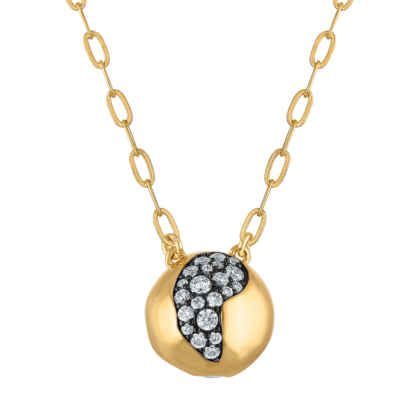 Irene Crystal Ball Necklace