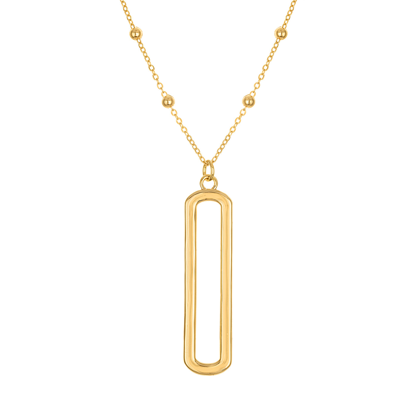 Golden Link Short Necklace 16 Inches - Josefina Jewels