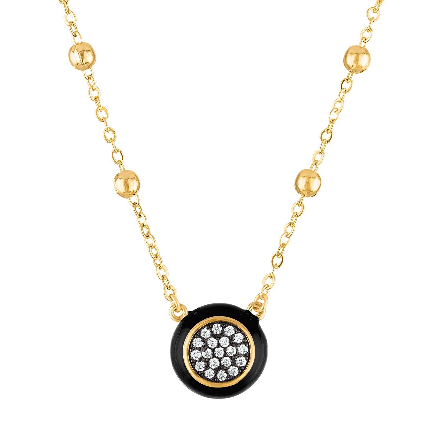 Beatriz Enamel Pendant Necklace - Josefina Jewels