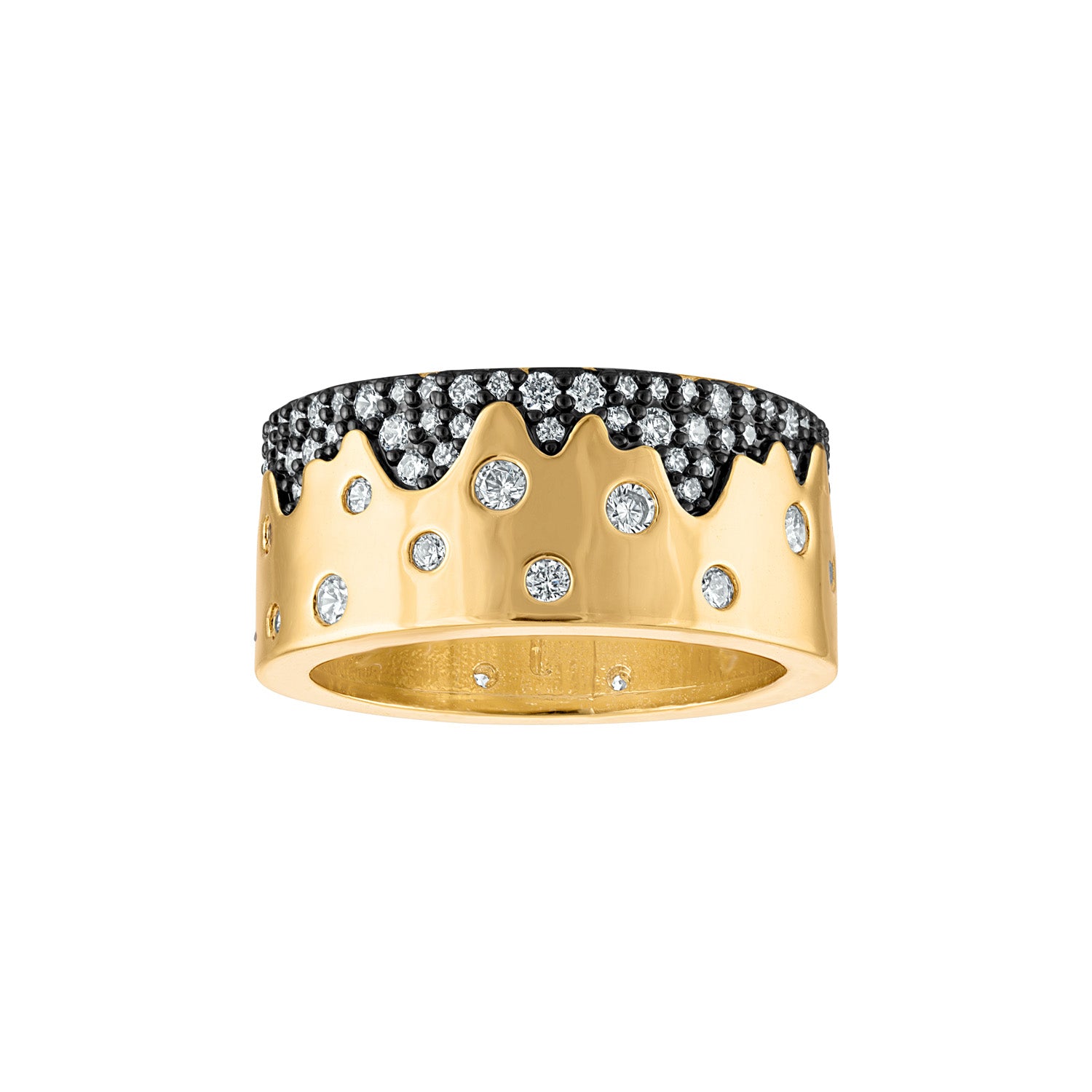 Scattered Pave Band Ring - Josefina Jewels
