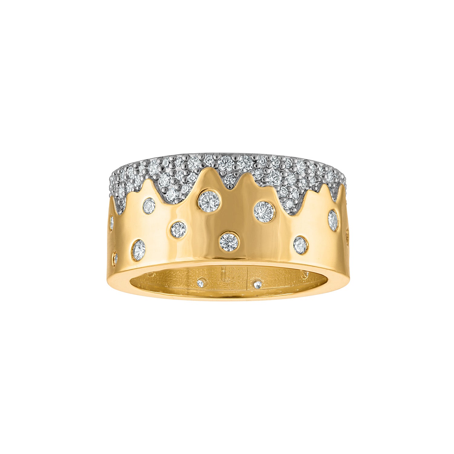Scattered Pave Band Ring - Josefina Jewels