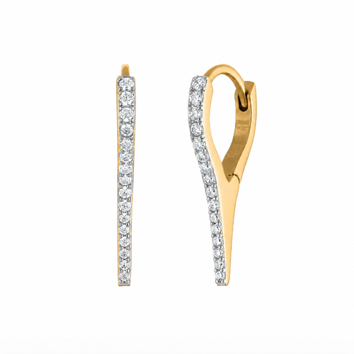 Seba Spike Hoop Earrings - Josefina Jewels