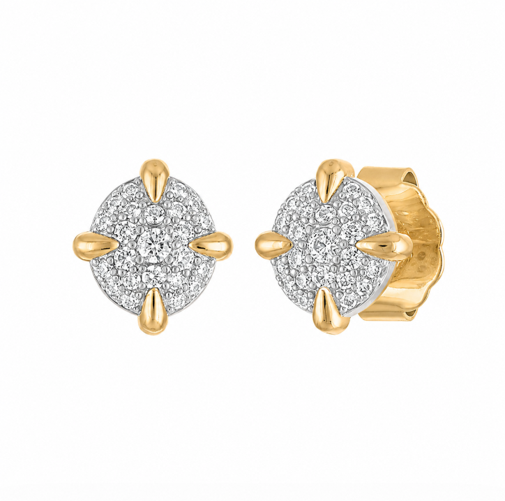 Oval Spike Stud Earrings - Josefina Jewels