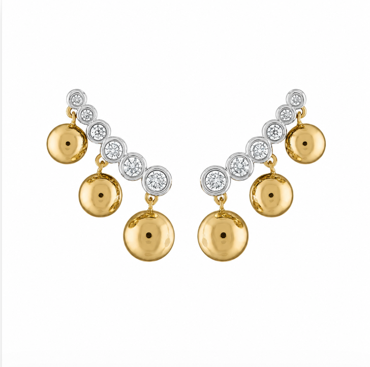 Olivia Dangling Ear Climber - Josefina Jewels