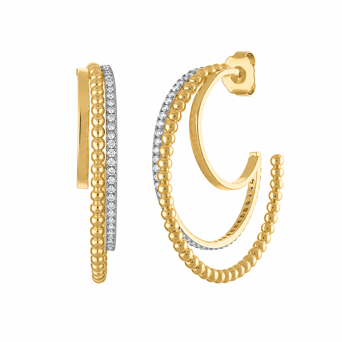 Talia Statement Hoop Earrings