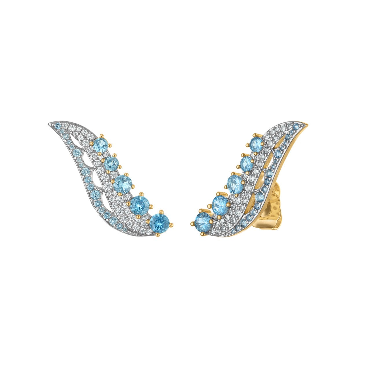 Bertha Ear Climber Earrings - Josefina Jewels