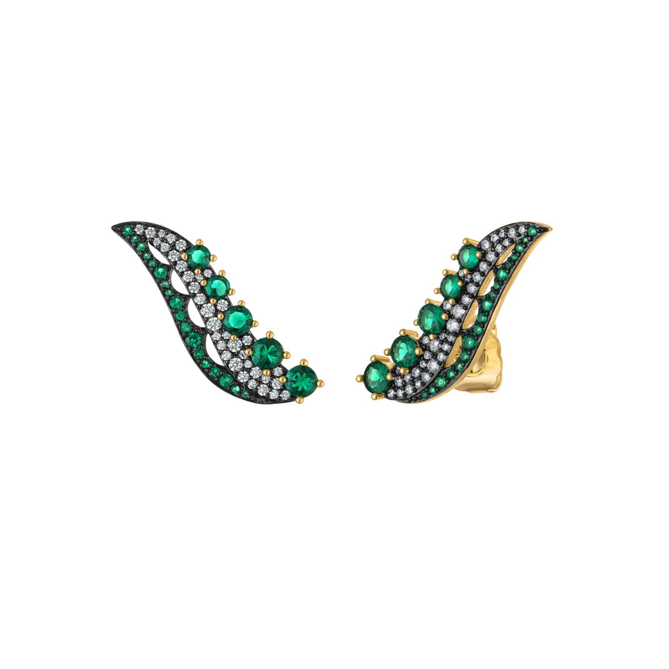 Bertha Ear Climber Earrings - Josefina Jewels